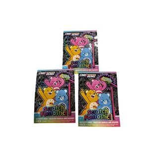 Care Bears Scratch Fantastic Activity Books Lot of 3 Bendon Kids Art Stylus Set